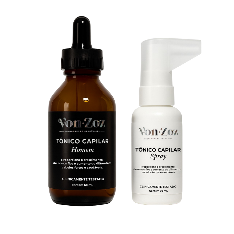 3 Kits - Tônico Capilar Masculino