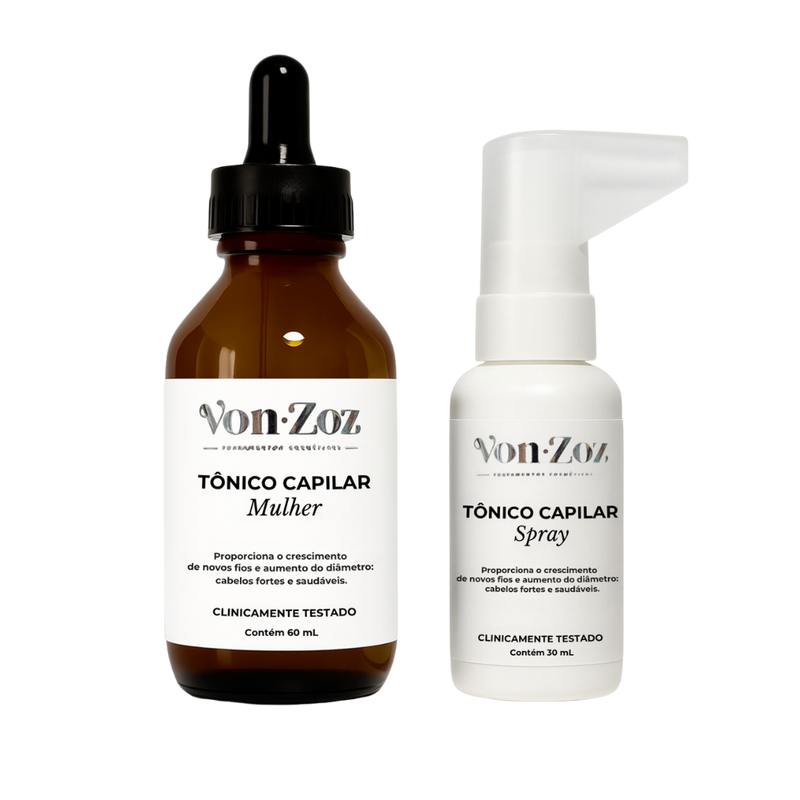 3 Kits Tônico Capilar Feminino